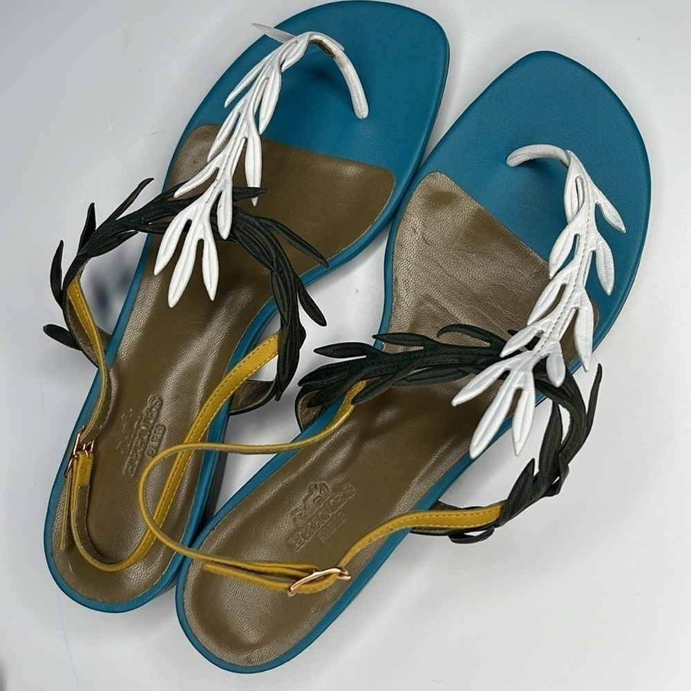 Hermès Four Colors Myrthe Sandals! NWT - Picture 7 of 10